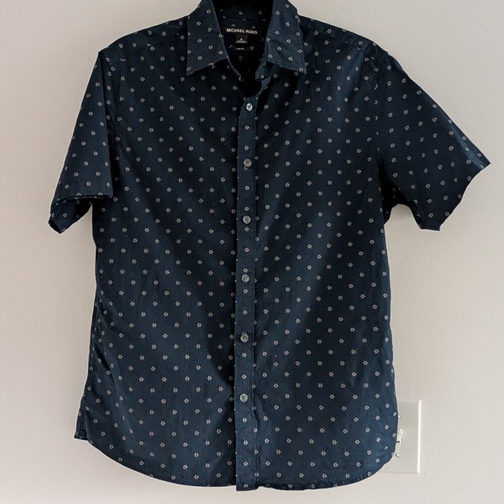 Michael Kors slim fit cotton button down shirt